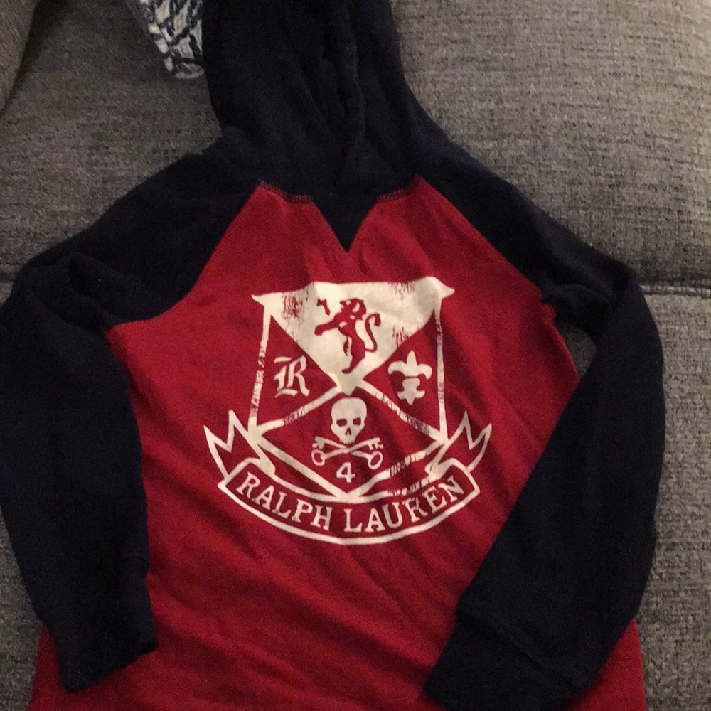 Red and Blue Ralph Lauren kids hoodie (5)